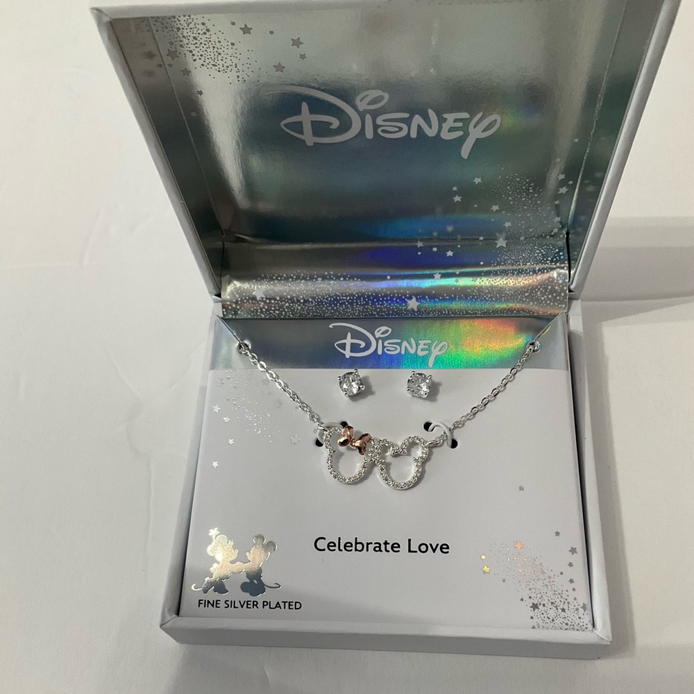 Disney Classics Jewelry | Mickey and Minnie Necklace & Earrings 2 Piece Set - Picture 4 of 9